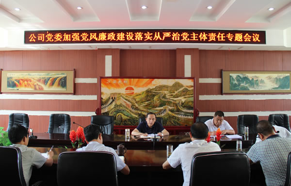 隴運(yùn)集團(tuán)公司黨委召開加強(qiáng)黨風(fēng)廉政建設(shè)，全面從嚴(yán)治黨落實(shí)主體責(zé)任專題會(huì)議