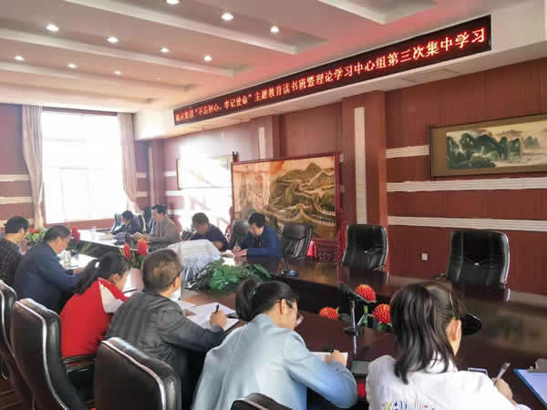 隴運(yùn)集團(tuán)公司召開“不忘初心、牢記使命”主題教育讀書班暨理論學(xué)習(xí)中心組第三次、第四次集中學(xué)習(xí)會(huì)議